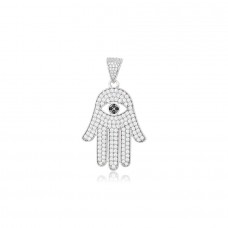 Apzeltīts kulons ar mirdzošiem cirkoniem